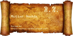 Mutter Nedda névjegykártya